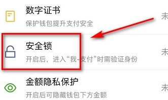 微信设置支付锁的方法教程