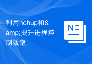 利用nohup和&提升进程控制效率