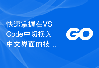 Quickly master the skills of switching to the Chinese interface in VS Code