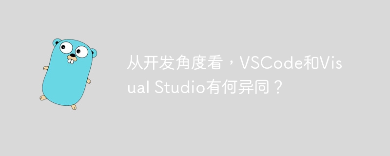 从开发角度看，vscode和visual studio有何异同？