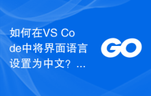 如何在VS Code中将界面语言设置为中文？