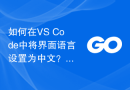 如何在VS Code中将界面语言设置为中文？