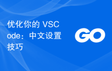 优化你的 VSCode：中文设置技巧