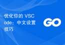 优化你的 VSCode：中文设置技巧