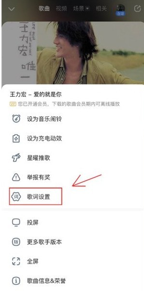 How to turn off the floating lyrics of Kugou Music_How to turn off the floating lyrics of Kugou Music