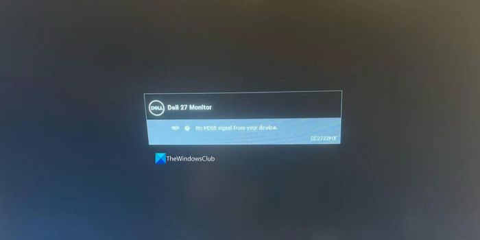 Dell monitor has no HDMI signal [Fix]