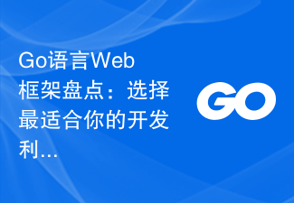 Go 언어 웹 프레임워크 인벤토리: 자신에게 가장 적합한 개발 도구를 선택하세요.