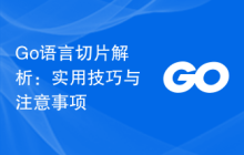 Go语言切片解析:实用技巧与注意事项