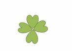 행운의 네잎 클로버를 표현한 PPT 그리기에 대한 자세한 튜토리얼