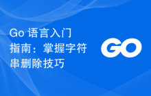 Go 语言入门指南:掌握字符串删除技巧