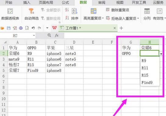 Comment ajouter un menu déroulant secondaire à une table wps - étapes pour ajouter un menu déroulant à une table wps