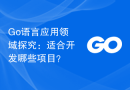 Go语言应用领域探究：适合开发哪些项目？