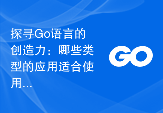 探寻Go语言的创造力：哪些类型的应用适合使用？