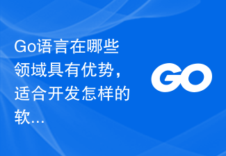 Go语言在哪些领域具有优势，适合开发怎样的软件？