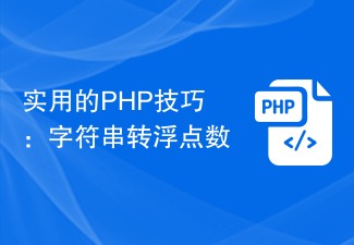 实用的PHP技巧：字符串转浮点数