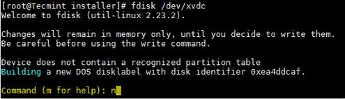 How to add a new disk on Linux system