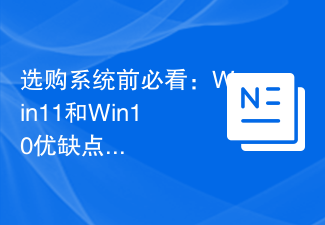 A lire avant d'acheter un système : Analyse des avantages et inconvénients de Win11 et Win10
