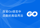 探索Go语言中函数的高级用法