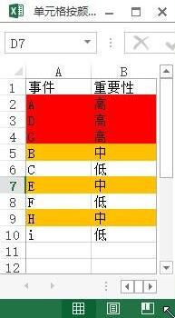 excel2013中设置按颜色排序的详细方法