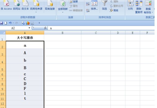 Comment trier les nombres majuscules dans Excel