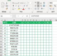 Steps to split Excel financial amounts into corresponding cells