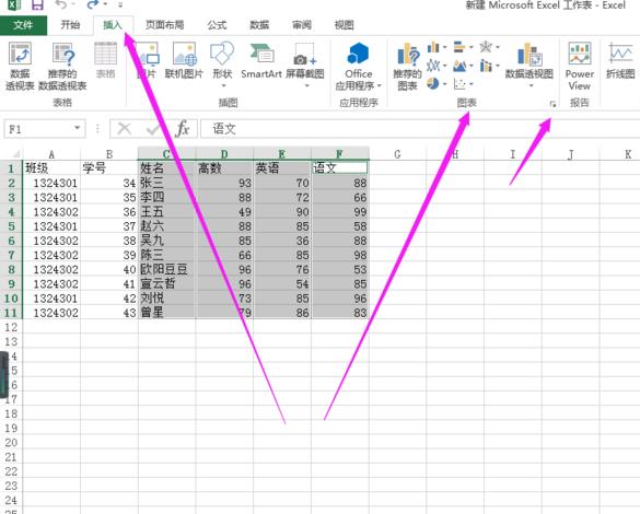 Kaedah grafik untuk mencipta carta radar dengan penanda data dalam Excel