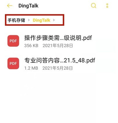 Bagaimana untuk menyemak alamat fail yang dimuat turun di DingTalk_Pengenalan untuk menyemak alamat fail yang dimuat turun di DingTalk