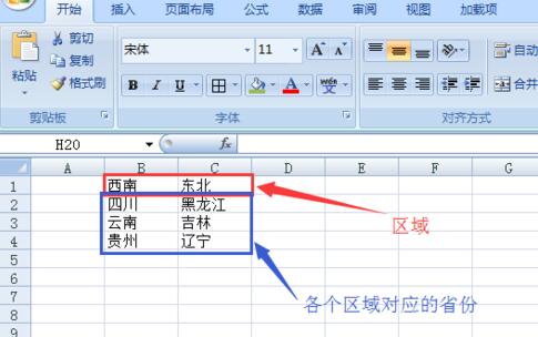 Excel中做下拉菜单联动的教程方法