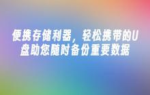 便携存储利器，轻松携带的U盘助您随时备份重要数据