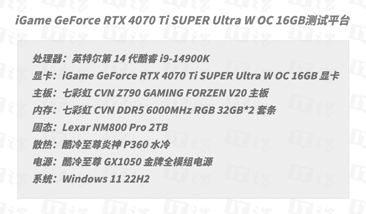 iGame GeForce RTX 4070 Ti SUPER Ultra W OC 16GB 显卡评测：2K 极致游戏体验