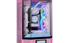曜越 Thermaltake Tower 300 海景房机箱新推泡泡粉配色：直立式设计，首发价 749 元