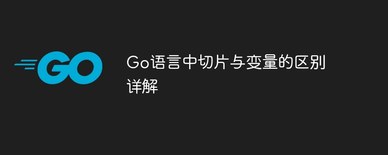 Go语言中切片与变量的区别详解