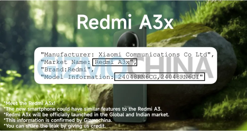 小米Redmi A3x新机曝光，有望 4 月发布-IT业界-