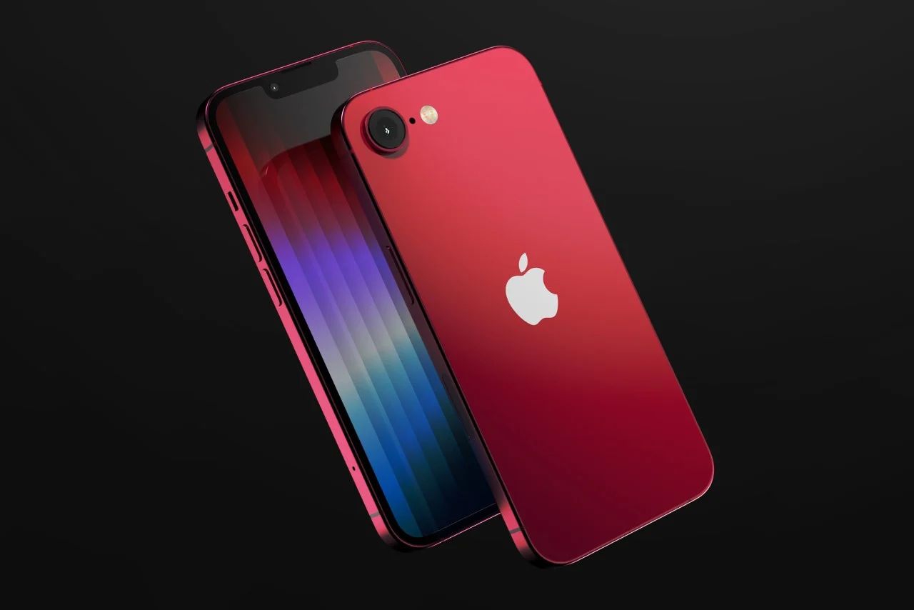 苹果 iPhone SE 4 高清渲染：刘海设计、后摄配更大传感器