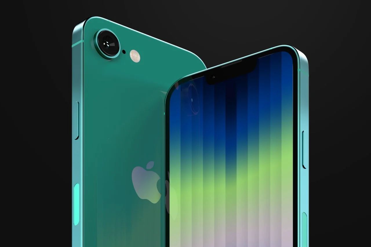苹果 iPhone SE 4 高清渲染：刘海设计、后摄配更大传感器