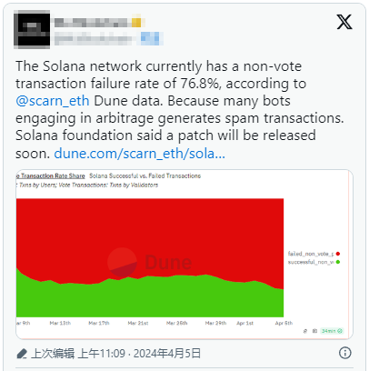 联合创始人发表言论：Solana 面临“存亡时刻”