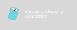 把握 Golang 控制语句:轻松驾驭编程流程