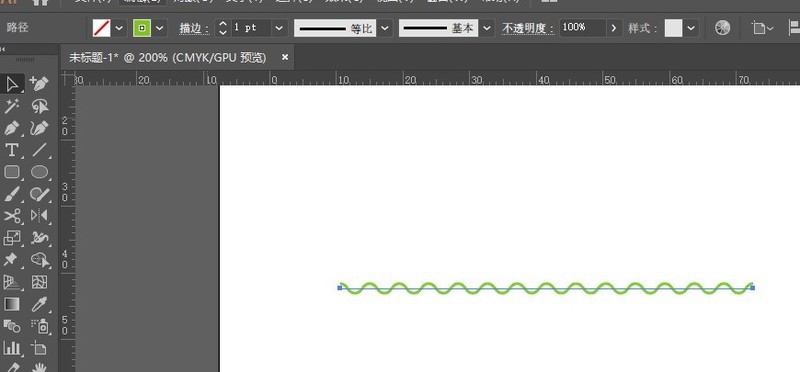 How to turn a straight line into a curve in AI2019_How to turn a straight line into a wavy line in AI