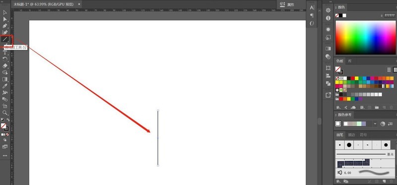 Der Vorgang der Erstellung eines geometrischen Hintergrundbilds mit KI