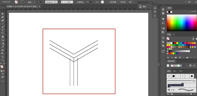 ai制作一款几何图形背景图的操作流程