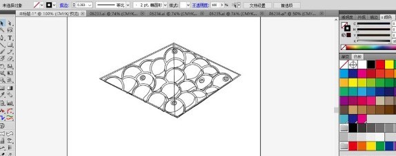 ai繪製一箱水果的操作方法