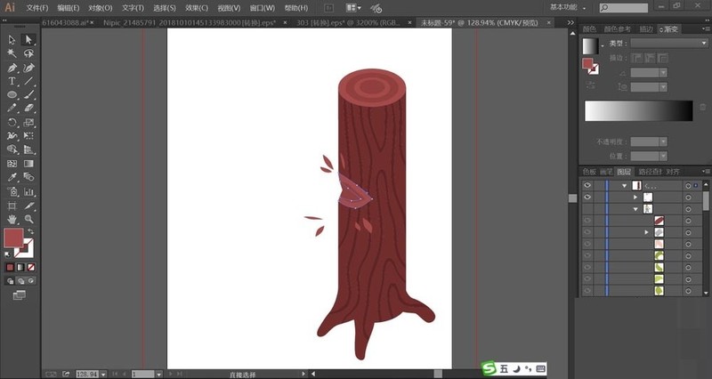 Detailed method of hand-drawing lumberjack cartoon image with AI