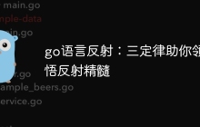 go语言反射:三定律助你领悟反射精髓