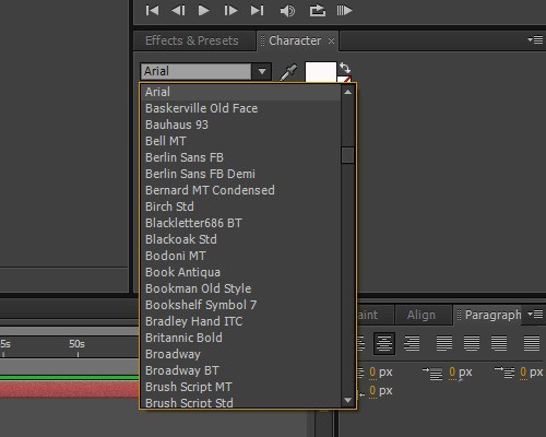 Detailed method for inputting text subtitles in AE