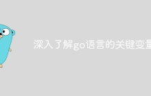 深入了解go语言的关键变量