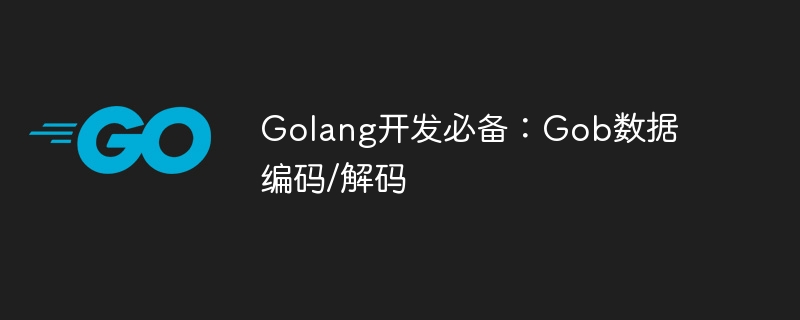 Golang开发必备：Gob数据编码/解码