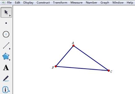 Étapes détaillées pour vérifier que la somme des angles intérieurs dun triangle est de 180° à laide de Geometry Sketchpad