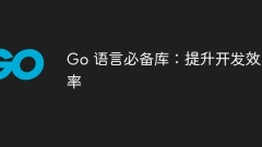 Go言語必須ライブラリ: 開発効率を向上