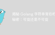 揭秘 Golang 字符串背后的秘密：可变还是不可变