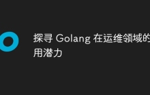 探寻 Golang 在运维领域的应用潜力